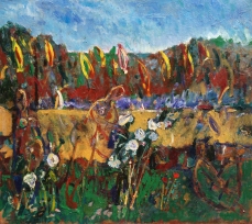 In the garden 90 100 oil on canvas 